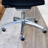 Base a cinque razze con rotelle per sedia 5x ROLO LUX 11mm/50mm in nero-argento per pavimenti duri di hjh OFFICE