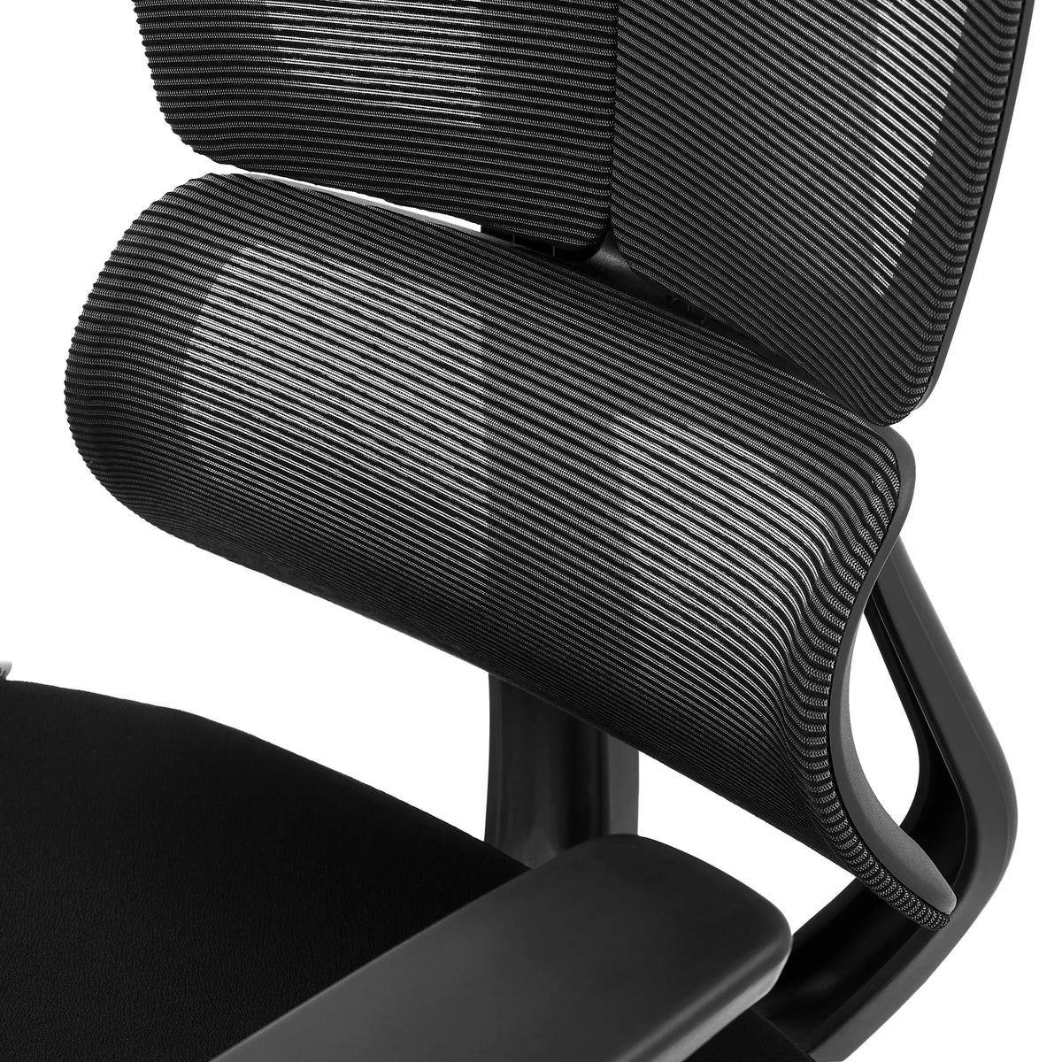 Supporto lombare in rete della sedia da ufficio professionale Ergo U2 Flex3 in nero di hjh OFFICE