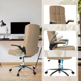 Poltrona Home Office RELAX WD 100 beige con braccioli regolabili e pistone a gas di MyBuero