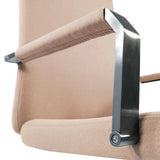 Bracciolo beige con supporto in metallo della Sedia Home Office SARANTO PLUS I di hjh OFFICE
