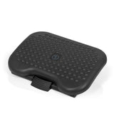 Poggiapiedi PIEDINO DOT color antracite con struttura a rilievo e inclinazione regolabile di hjh OFFICE – vista a 360° (vista frontale 0°)