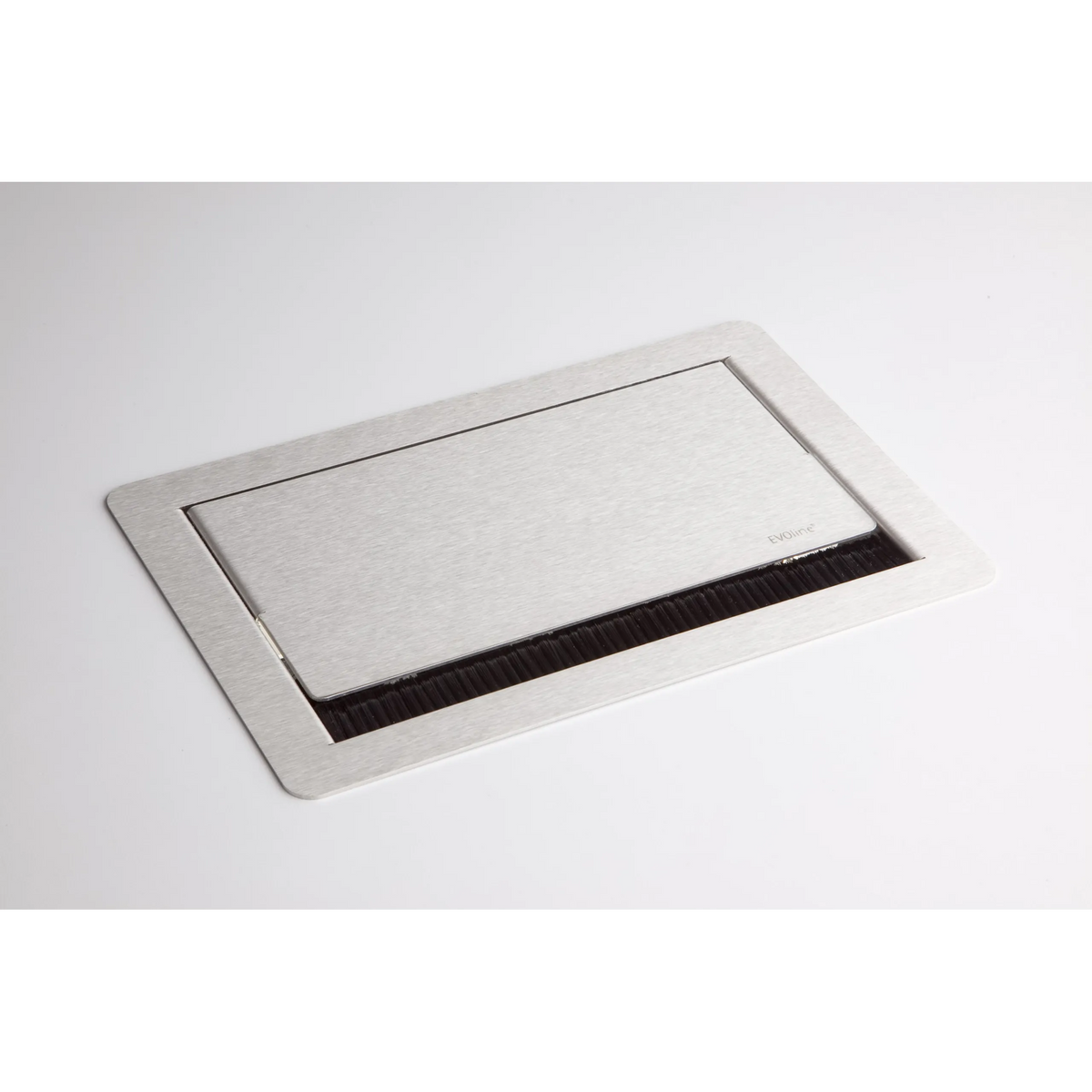 Multipresa argentata degli Accessori ELDATA0 con spazzola e coperchio a ribalta di hjh OFFICE PRO