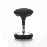 Ausilio per la posizione eretta SITNESS 20 nero con seduta imbottita e base rotonda di Topstar – vista a 360° (vista frontale a tre quarti 60°)