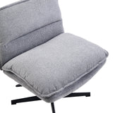 Seduta e schienale della Poltrona Lounge Criss-Cross 20 in grigio scuro di hjh LIVING