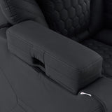 Bracciolo imbottito della Poltrona Lounge Game Sport RX in nero di hjh OFFICE