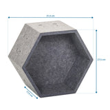 Disegno dimensionale della Parete divisoria FLEXMIUT STORE S con 31,5 × 27,5 cm di hjh OFFICE
