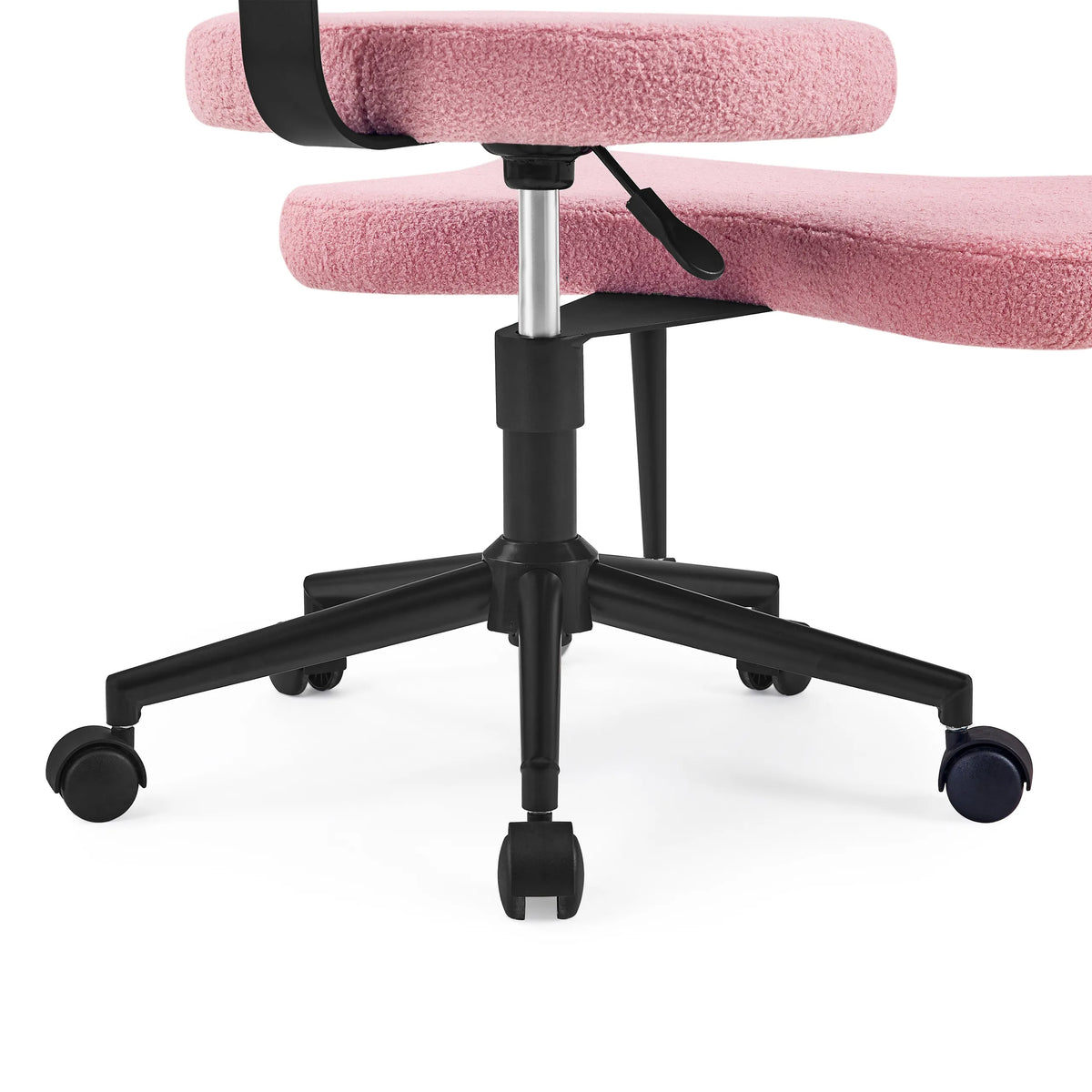 Base con cinque ruote e pistone a gas della sedia da meditazione Asanasit in rosa di hjh LIVING