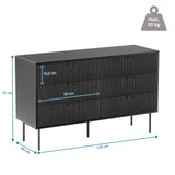 Disegno dimensionale della Madia KARBY S con 120 × 40 cm di hjh LIVING