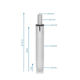 Disegno tecnico della molla a gas GF-XXL con un'altezza di 52-72 cm di hjh OFFICE