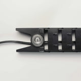 Catena portacavi verticale degli Accessori CKVL in nero con elemento di guida e cavo di hjh OFFICE PRO