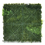 Pannello vegetale verde LEAFLUXE 3D con griglia in plastica e fogliame artificiale di hjh LIVING
