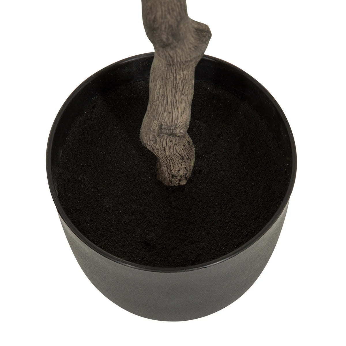 Tronco e vaso nero della pianta artificiale OLIVE di hjh OFFICE