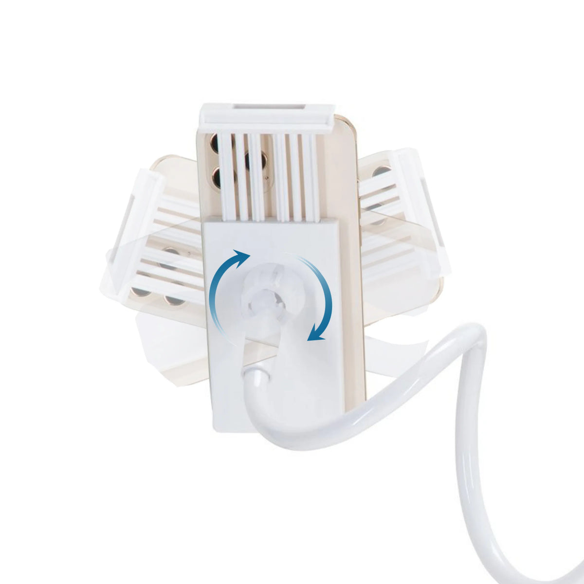 Clip di fissaggio regolabile del Supporto per cellulare e tablet FLEXMOBI I in bianco di hjh OFFICE