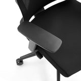 Bracciolo nero della Sedia da ufficio professionale SPINIO PRO di hjh OFFICE