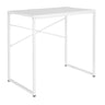 Scrivania bianca EASY UP H I con semplice struttura in metallo e traverse a croce di hjh OFFICE