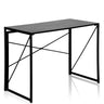 Scrivania pieghevole nera EASY UP MULTI con piano stretto e traverse a X di hjh OFFICE