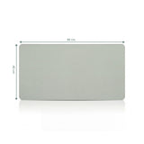 Vista dimensionale del Sottomano da Scrivania Padflux Clean con 80 × 40 cm di hjh OFFICE