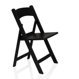 Sedia da esterno nera TRAVANO 1 con schienale e struttura quadrata di hjh LIVING – vista a 360° (vista frontale a tre quarti 58°)