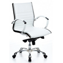 Profi-Chefsessel PARMA 10 in Cremeweiß mit glänzenden Chrom-Armlehnen und Fußkreuz von hjh OFFICE