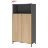FlexWall | Altezza 4 raccoglitori | ante + unità | con telaio di base 
