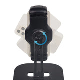 Giunto sferico per la regolazione dell'inclinazione del supporto per cellulare e tablet FLEXMOBI IV in nero di hjh OFFICE