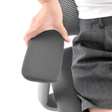 Bracciolo imbottito della Sedia Home Office Ergomy Colore in grigio di MyBuero
