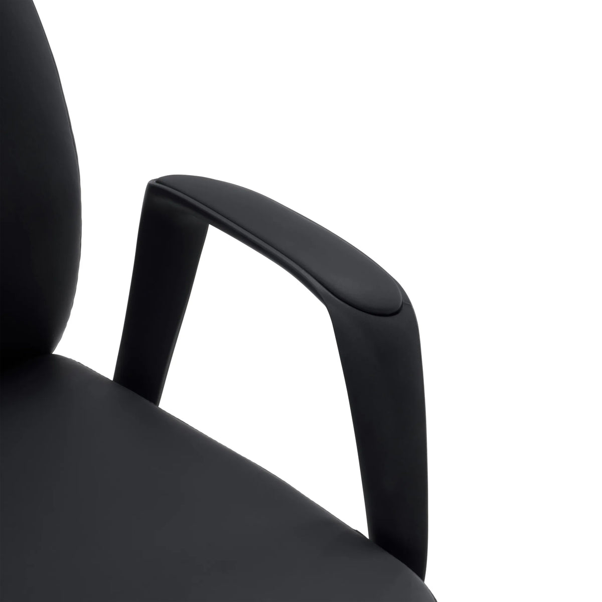 Bracciolo nero della poltrona professionale VELVET ECO di hjh OFFICE