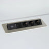 Accessori ELDUSB0 come ciabatta in alluminio argento con tre prese e due porte USB di hjh OFFICE PRO