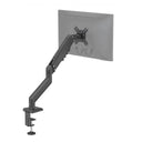 Supporto per monitor nero Ergomount GF1 con braccio articolato regolabile e fissaggio al tavolo di hjh OFFICE