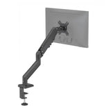 Supporto per monitor nero Ergomount GF1 con braccio articolato regolabile e fissaggio al tavolo di hjh OFFICE