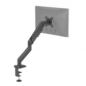 Supporto per monitor nero Ergomount GF1 con braccio articolato regolabile e fissaggio al tavolo di hjh OFFICE