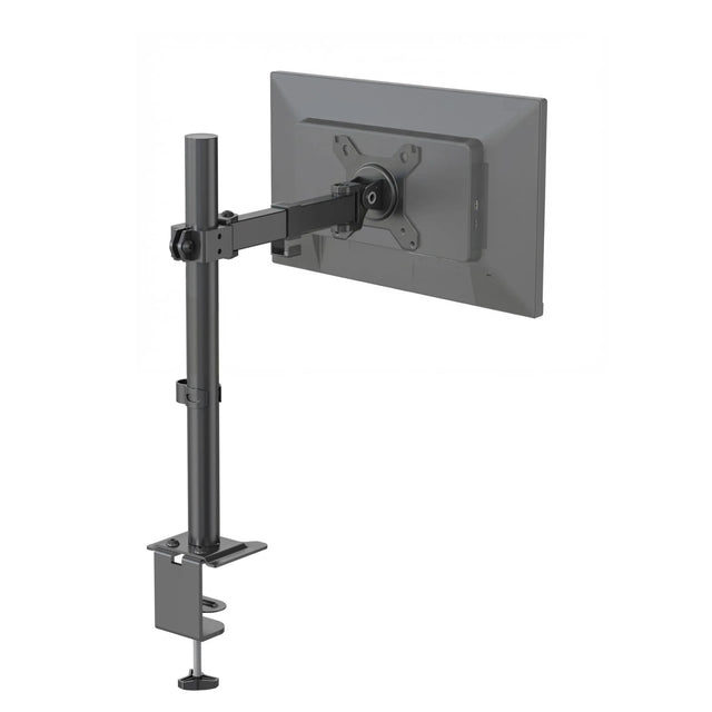 Supporto per monitor Ergomount M1 nero con braccio girevole regolabile e fissaggio al tavolo di hjh OFFICE
