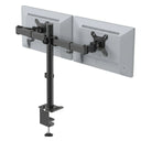 Supporto per monitor nero Ergomount M2 per due schermi con fissaggio al tavolo di hjh OFFICE