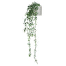 Piante artificiali verdi EUCALYPTUS CLIMB con foglie ricadenti in un vaso bianco di hjh OFFICE