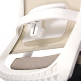 Supporto lombare regolabile in altezza della sedia da ufficio professionale PURE WHITE in beige di hjh OFFICE