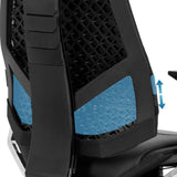 Supporto lombare regolabile in altezza della High-end Sedia da ufficio GENIDIA PRO di hjh OFFICE
