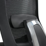Bracciolo con elemento cromato e schienale in rete della High-end Sedia da ufficio NOVA PRO ALU di hjh OFFICE