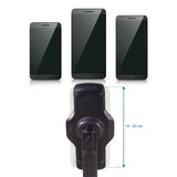 Larghezza di fissaggio regolabile da 13 a 22 cm del Supporto per cellulare e tablet FLEXMOBI III di hjh OFFICE