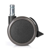 Rotelle per sedia nere per pavimenti duri del modello 5x ROLO STOP 11mm/65mm di hjh OFFICE