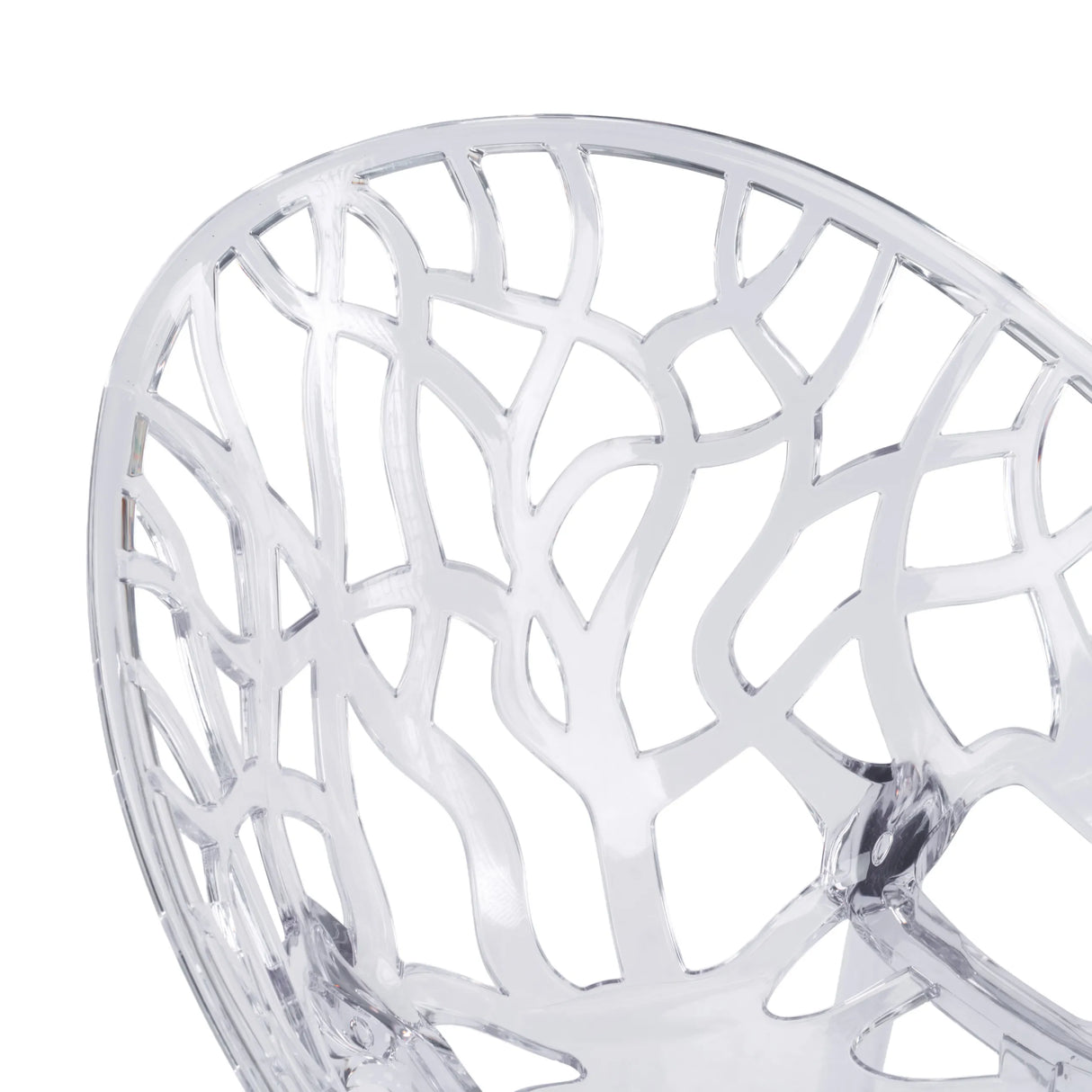Design dello schienale trasparente a rete della sedia a quattro gambe Artifo T di hjh LIVING