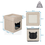 Disegno tecnico della Cuccia per gatto PAWY ES di 40 × 40 cm e carico massimo di 15 kg di hjh LIVING