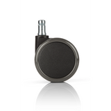 Schwarze Stuhlrolle 5x ROLO 11mm/65mm für Hartböden mit Metallstift von hjh OFFICE – 360-Grad-Ansicht (Rückenansicht 180°)