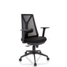 Sedia Home Office FALUN BASIC in nero con schienale in rete e braccioli di hjh OFFICE