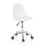 Sedia girevole per bambini FANCY II bianca con struttura in cromo lucido e ruote di hjh OFFICE