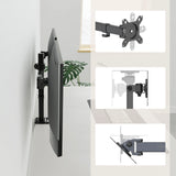 Piastra di montaggio e giunzioni articolate del Supporto per monitor Ergomount M2 in nero di hjh OFFICE
