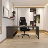Poltrona professionale VITORO in nero con schienale alto e ruote di hjh OFFICE