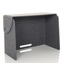 Divisorio per scrivania FLEXMIUT FOLD in feltro grigio con passacavi integrato di hjh OFFICE