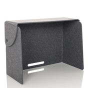 Divisorio per scrivania FLEXMIUT FOLD in feltro grigio con passacavi integrato di hjh OFFICE