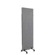Parete divisoria FLEXMIUT in grigio scuro con base su ruote di hjh OFFICE