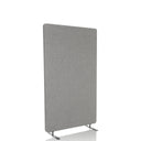 Parete divisoria FLEXMIUT STAND grigio chiaro con rivestimento in tessuto e due sottili piedi di supporto di hjh OFFICE